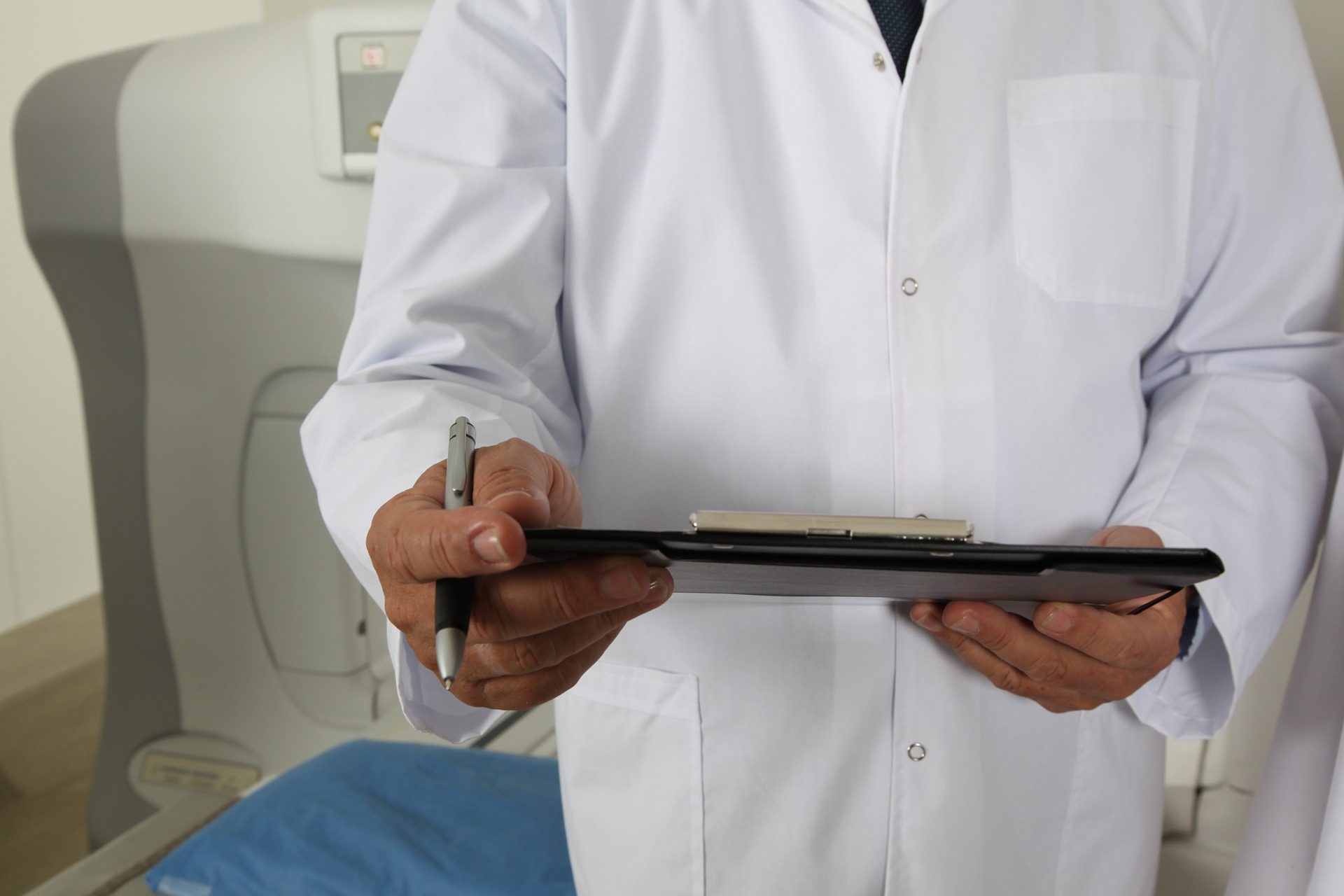 doctor holding a clipboard